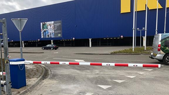 Standaard slagboom voor bedrijventerrein parkeerplaats