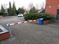 Slagboom met opvangpaal